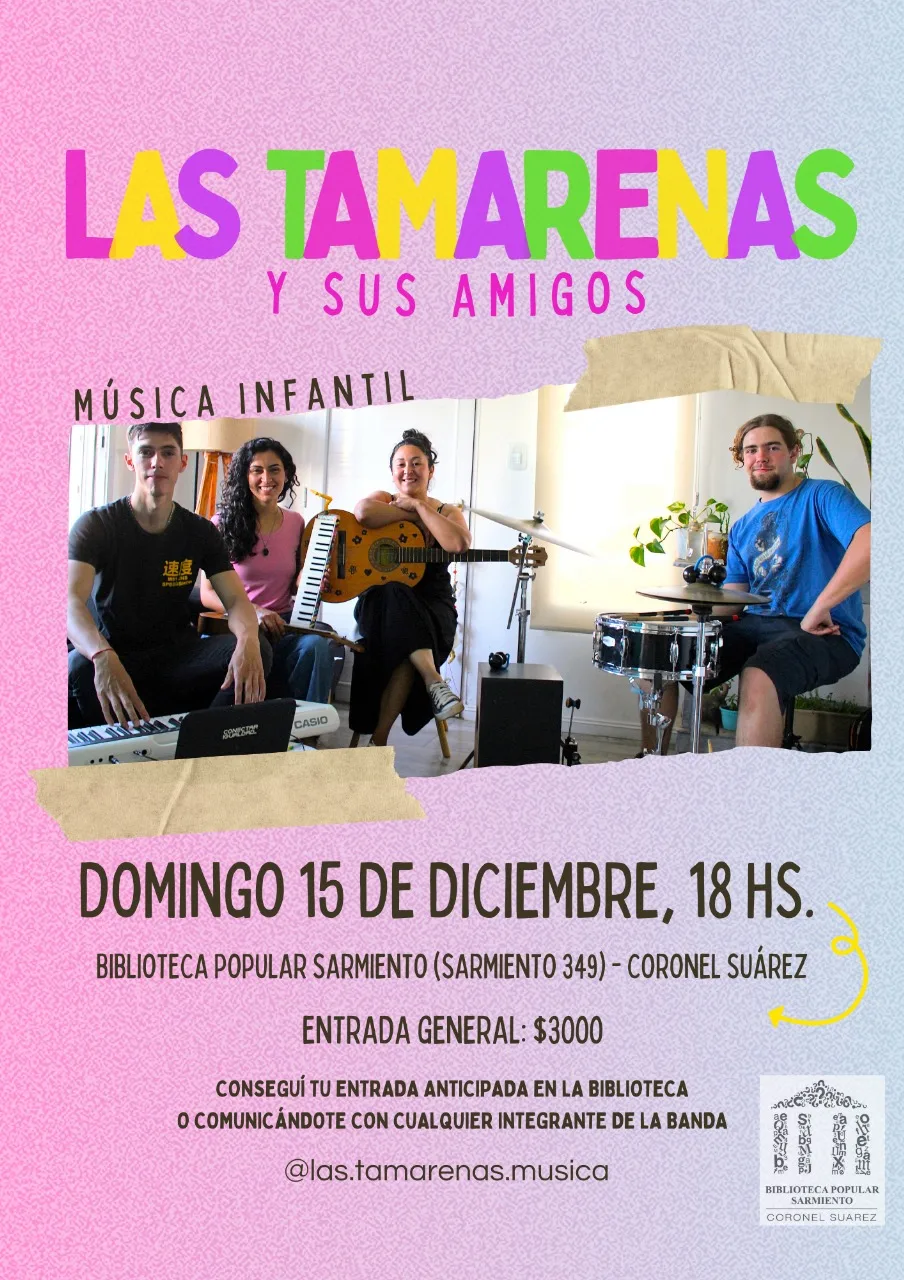 ¡Las Tamarenas y sus amigos estarán en vivo por primera vez! 🎶 🎉 💥