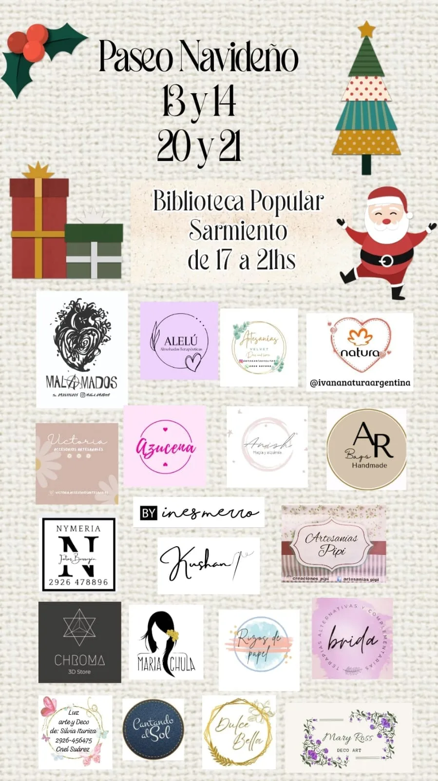 ✨Paseo Navideño en la Biblioteca Popular Sarmiento 🎄🔔