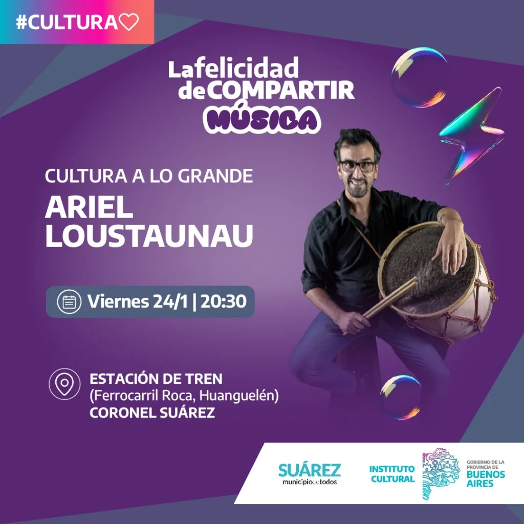✨Cultura a lo Grande” llega a Huanguelén"