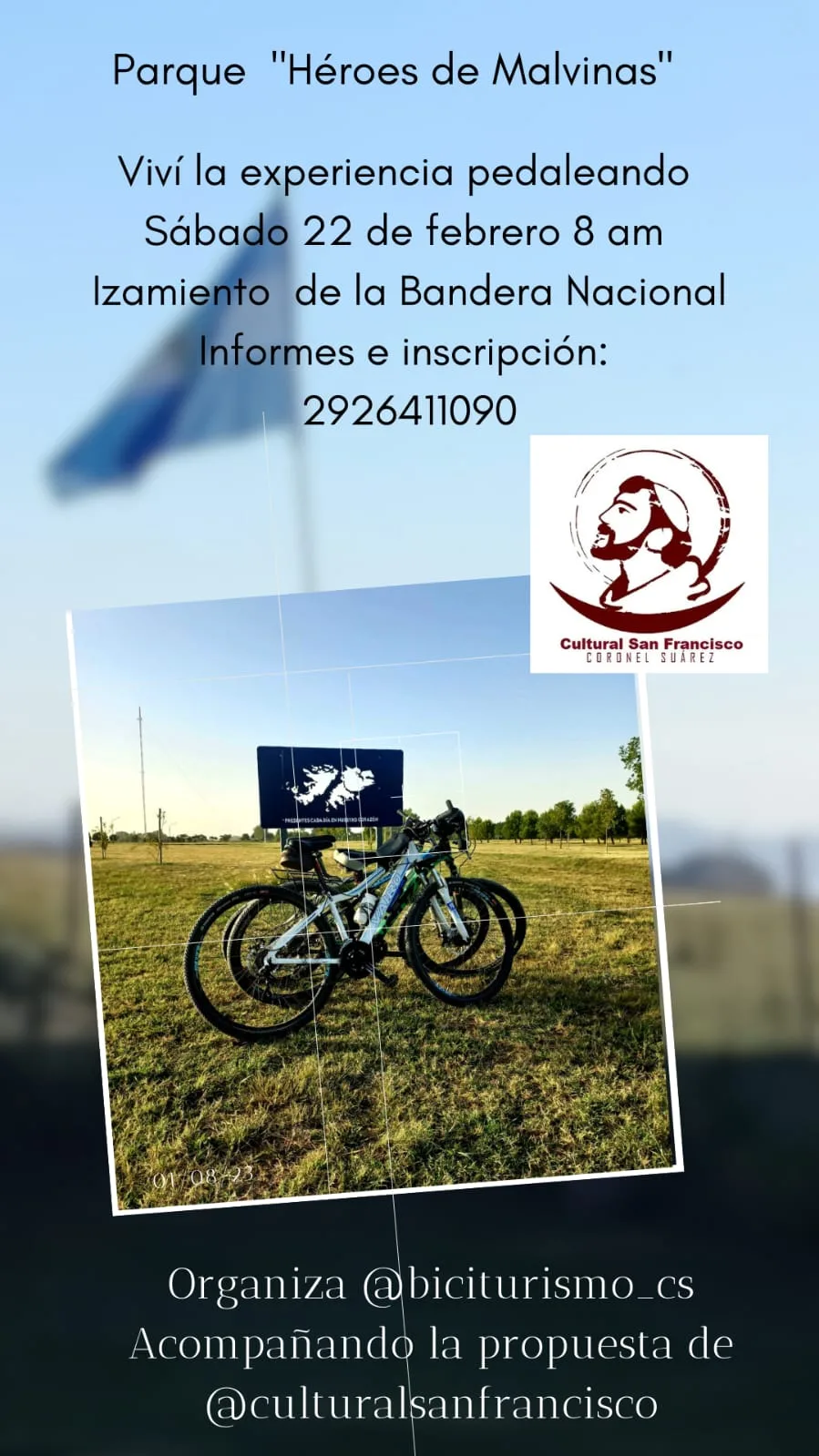 🚴🏻‍♀️🚴‍♂️ Viví la experiencia pedaleando hacia el parque de “Héroes de Malvinas “