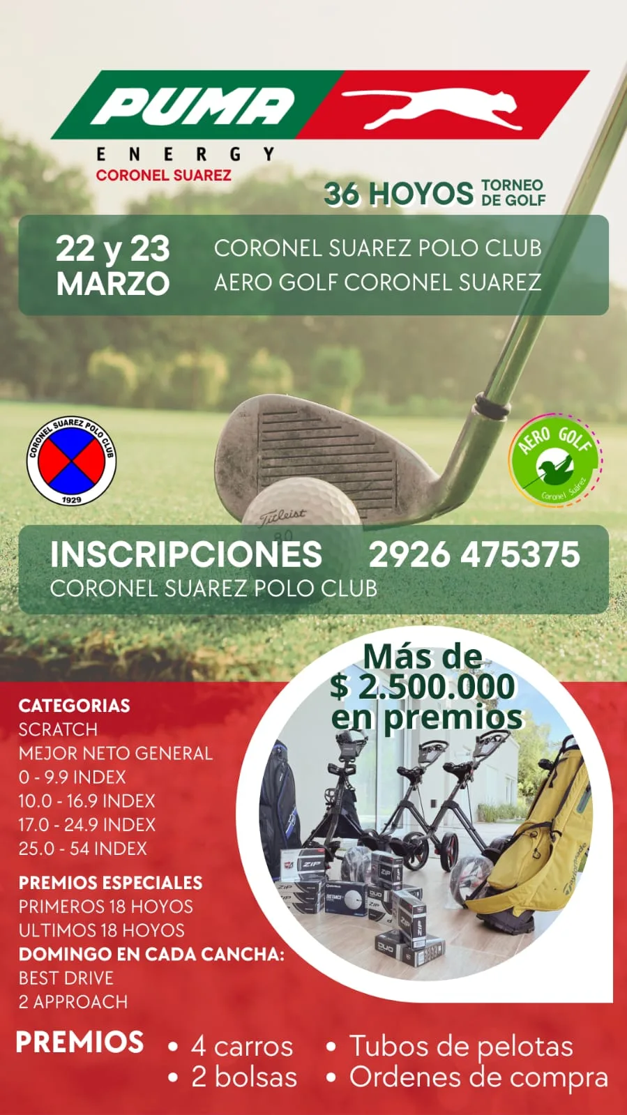 ⛳Torneo Abierto Puma Energy Coronel Suárez