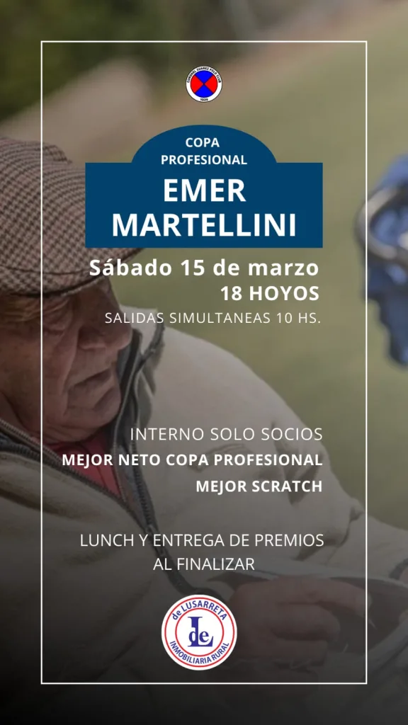 Copa Profesional Emer Martellini 2025 ⛳️💙❤️