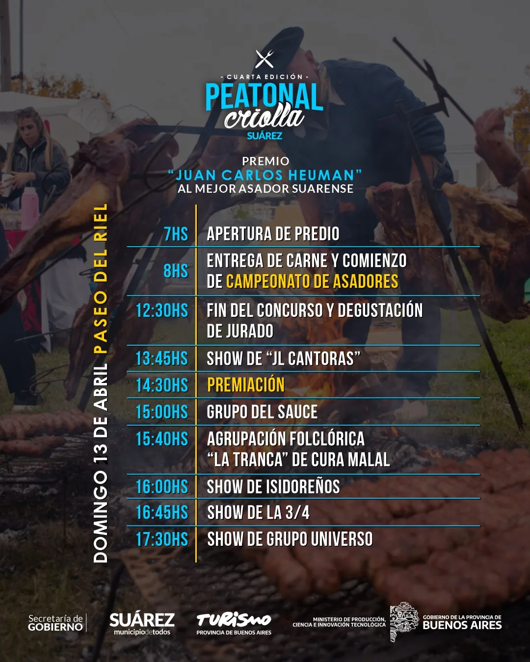 📢 Se viene la 4° Edición de la Peatonal Criolla🥩