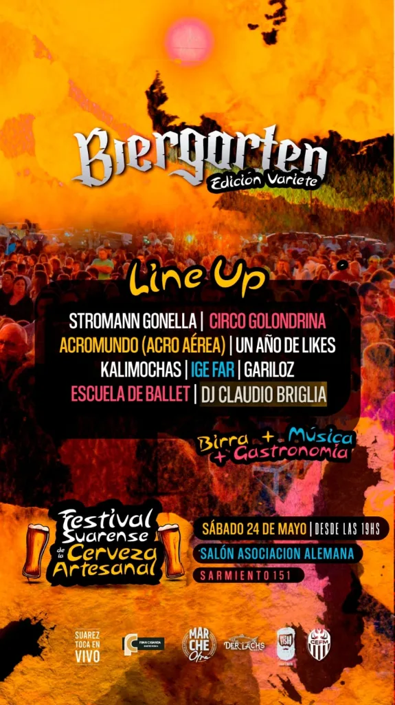 🎭 ¡Llega una nueva edición de Biergarten y esta vez se transforma en VARIETÉ!