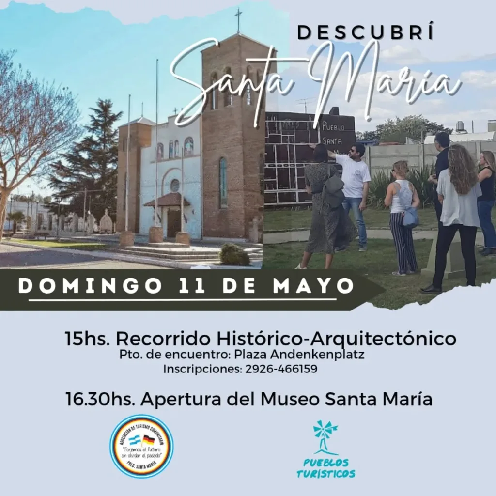 El 11 de Mayo, Aniversario del pueblo, DESCUBRI SANTA MARÍA!!!🚶‍♀️🚶‍♂️