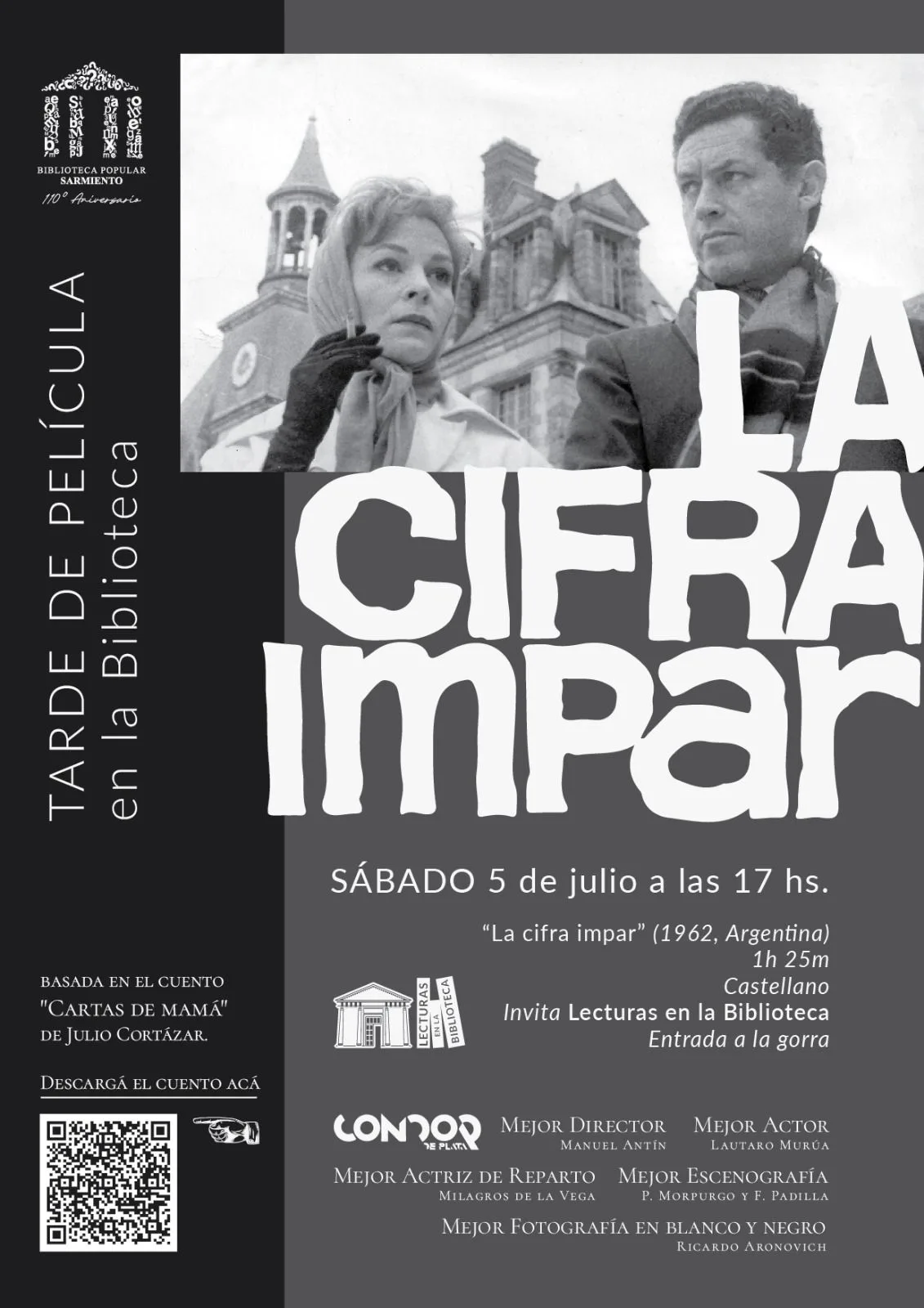 🎬Tarde de peli en la Biblioteca Sarmiento