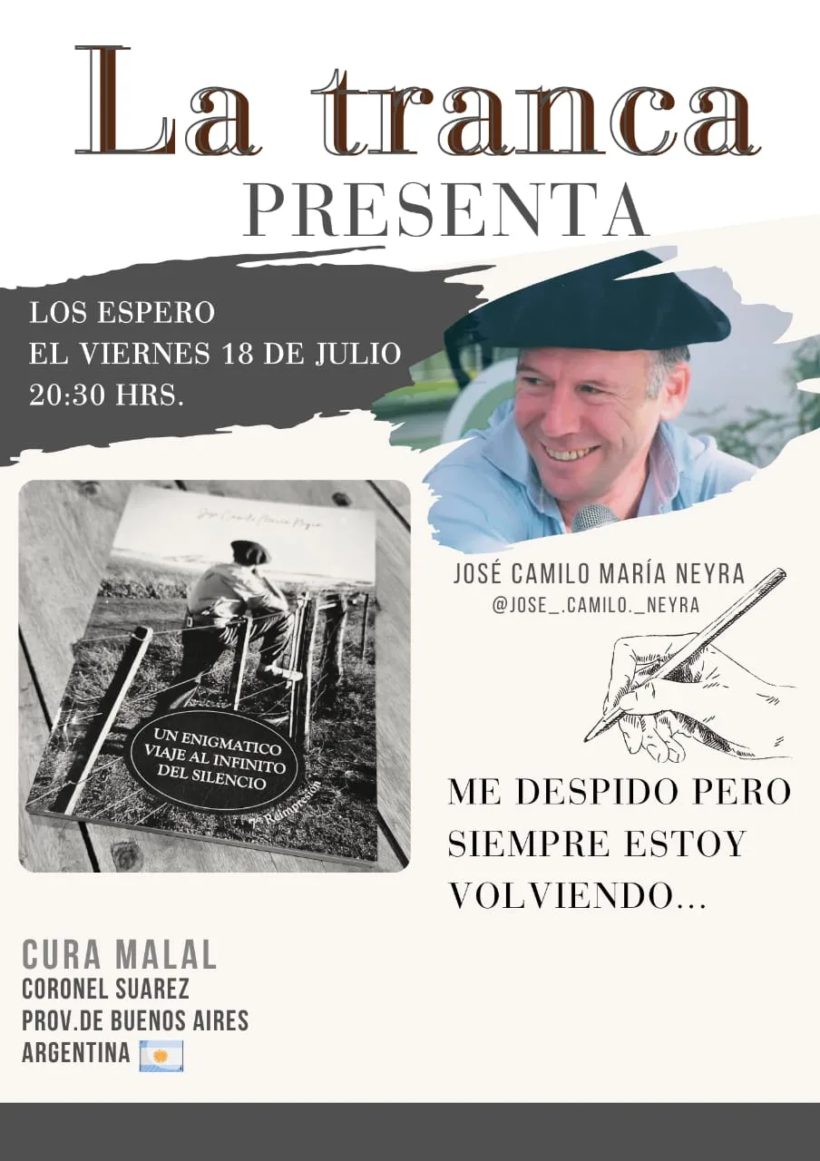 José Camilo Neyra presenta la reimpresión de su libro en La Tranca 📘