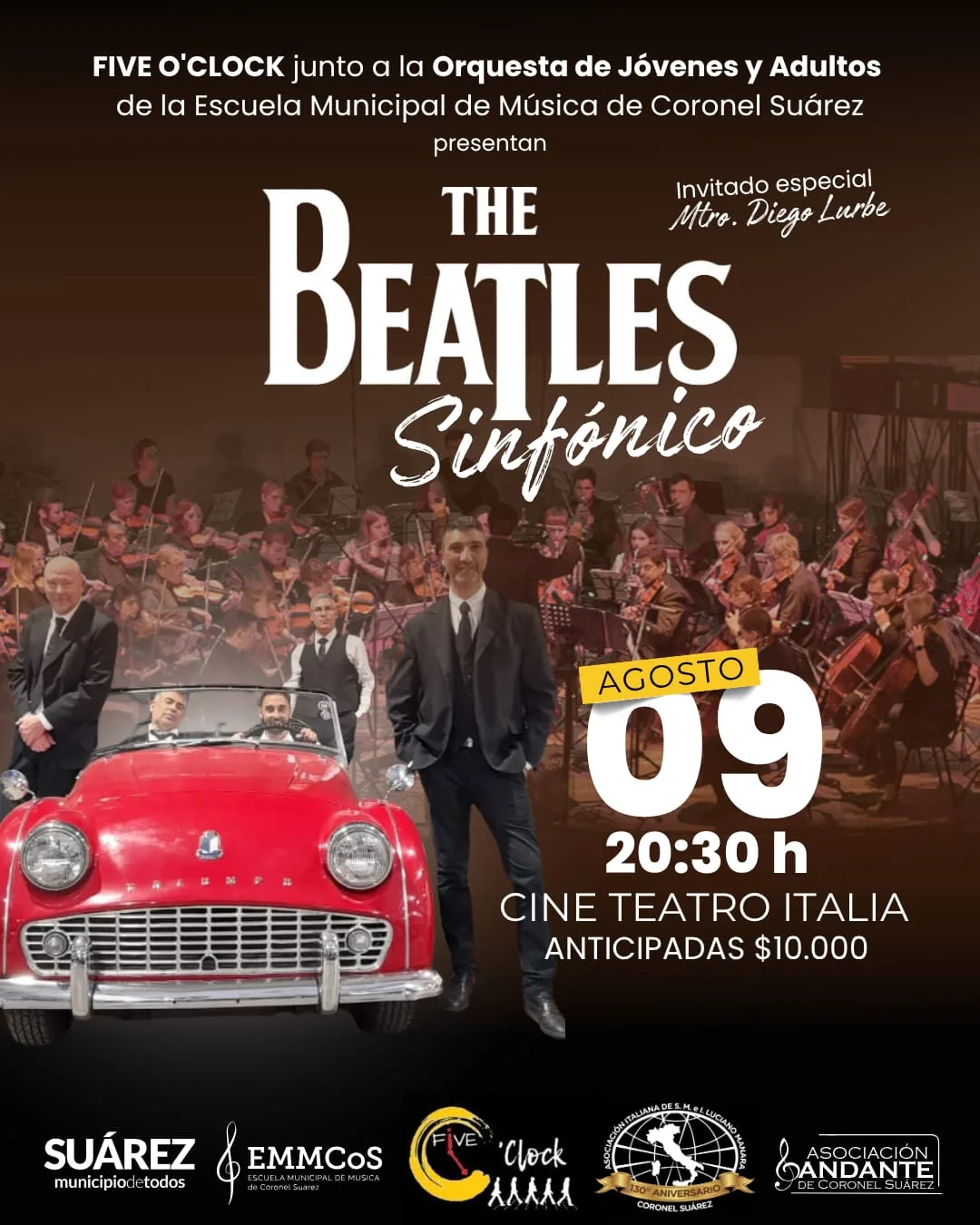 🎶 “The Beatles Sinfónico” llegan al Teatro Italia