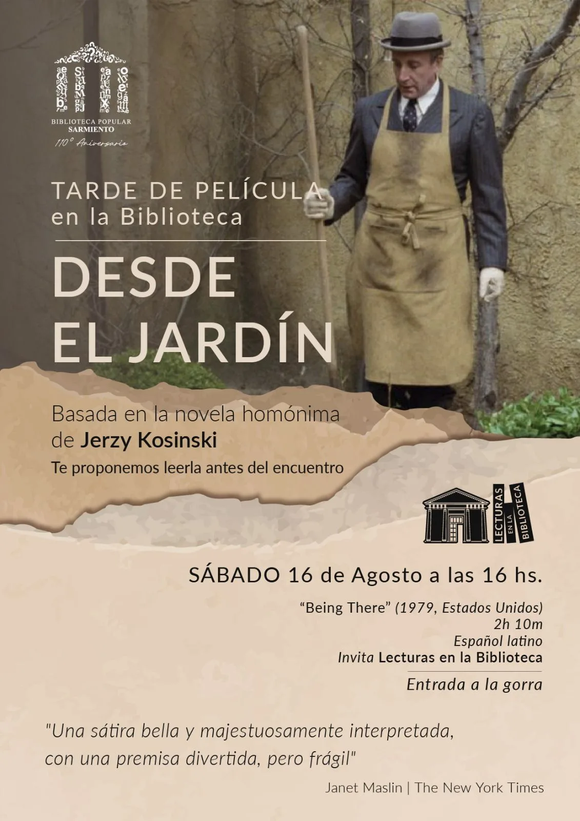 Tarde de película en la biblioteca 🎬