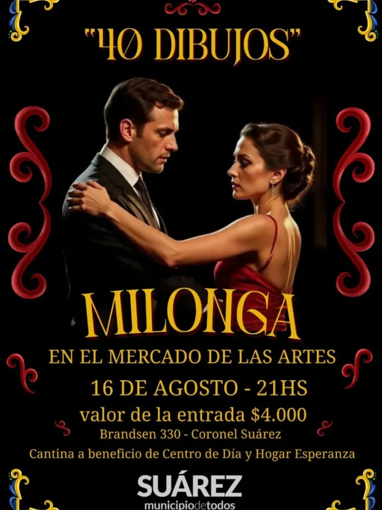 💃🪗Noche de Milonga a beneficio del Centro de Día y Hogar “Esperanza”