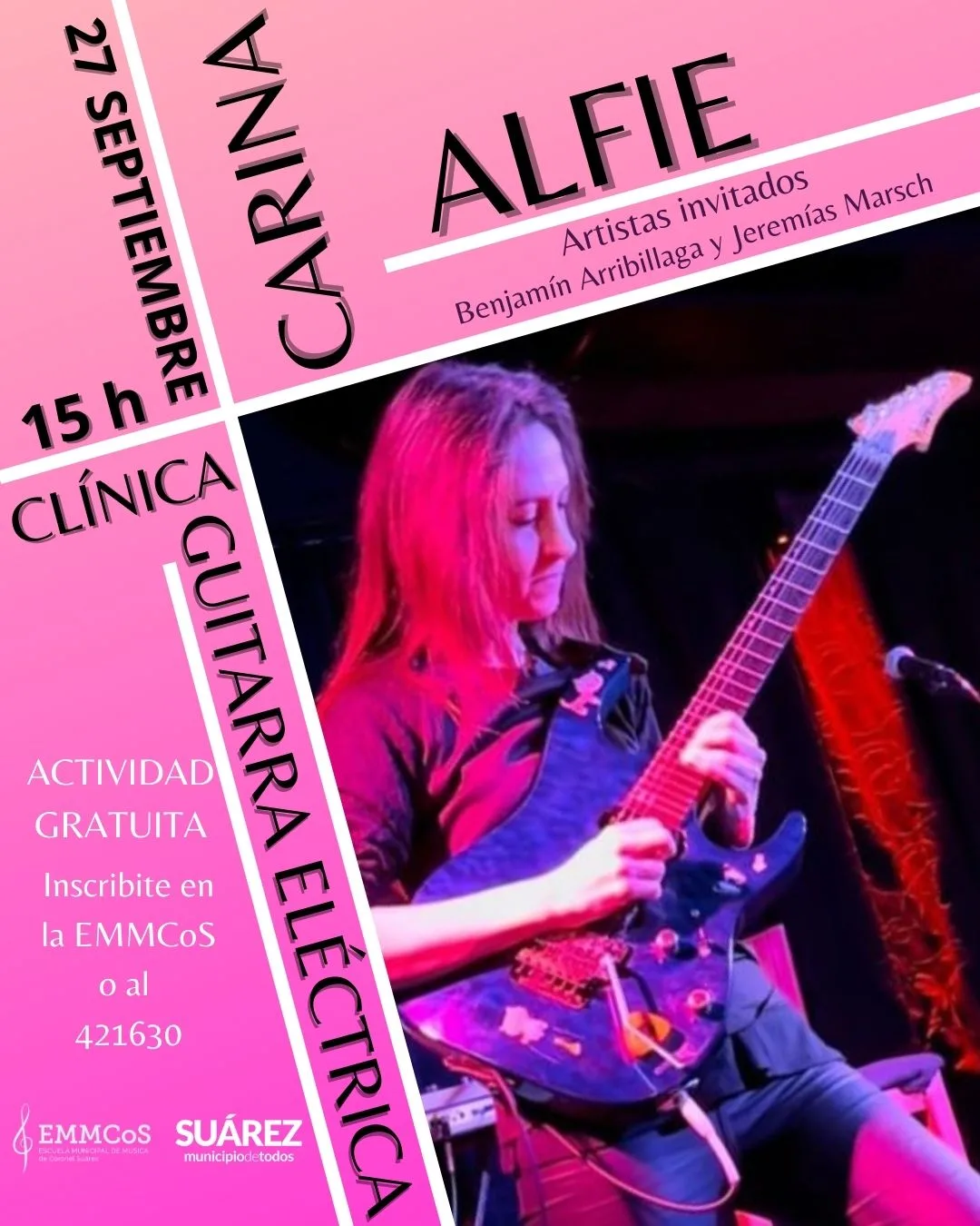 🎸Carina Alfie compartirá una clinica en la EMMCoS 🎶
