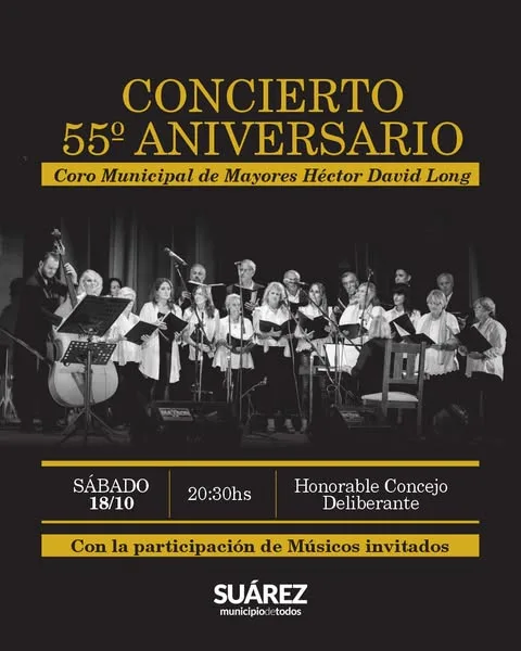 ⭐El Coro de Mayores “Héctor David Long” celebra 55° años de trayectoria musical