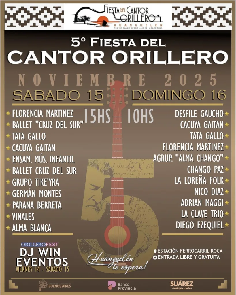 5º Edición de la Fiesta del Cantor Orillero 🎶