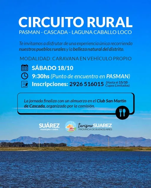 🌿 Circuito Rural Pasman – Cascada – Laguna Caballo Loco