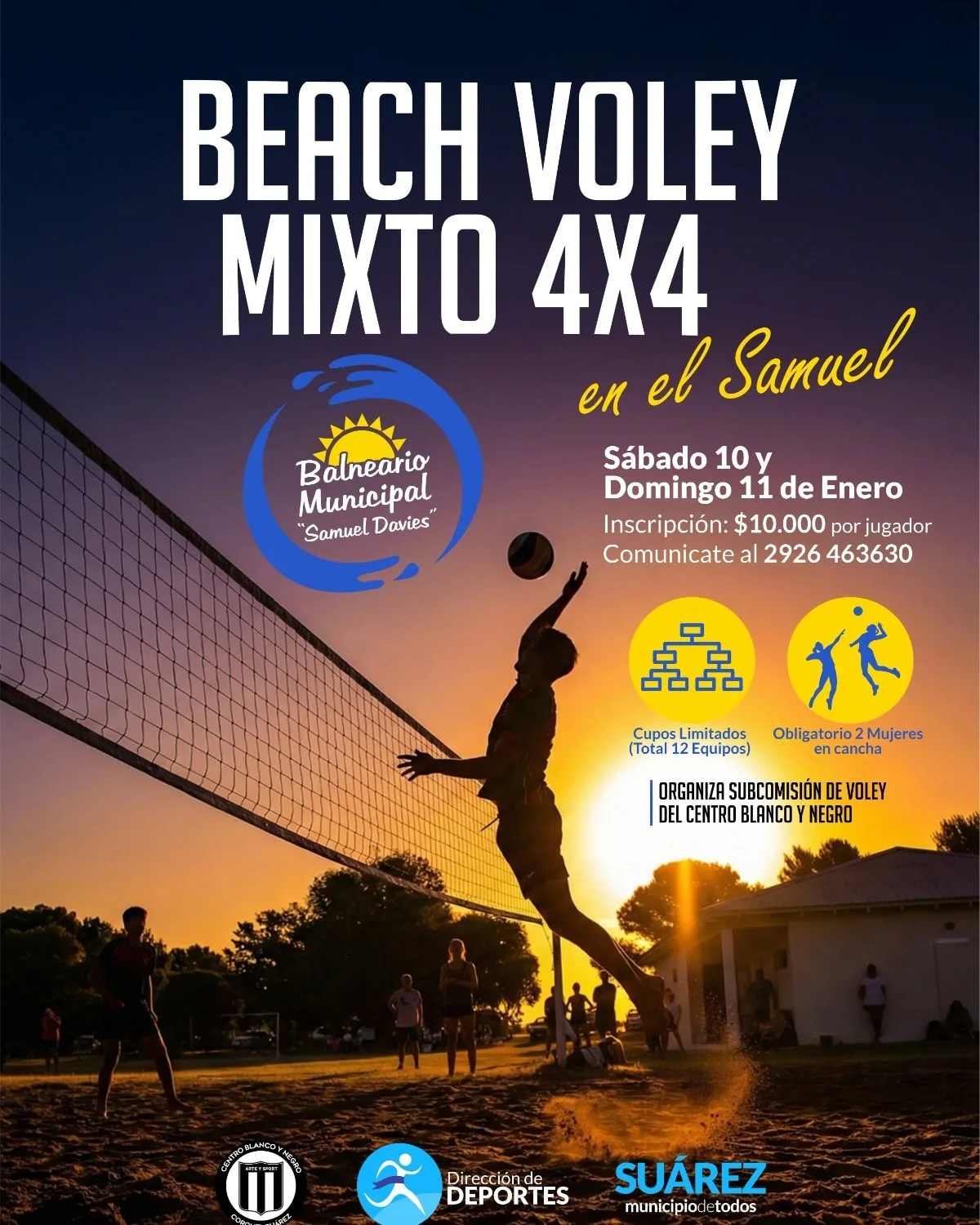 🏐Beach Vóley Mixto 4×4 en el #Samuel