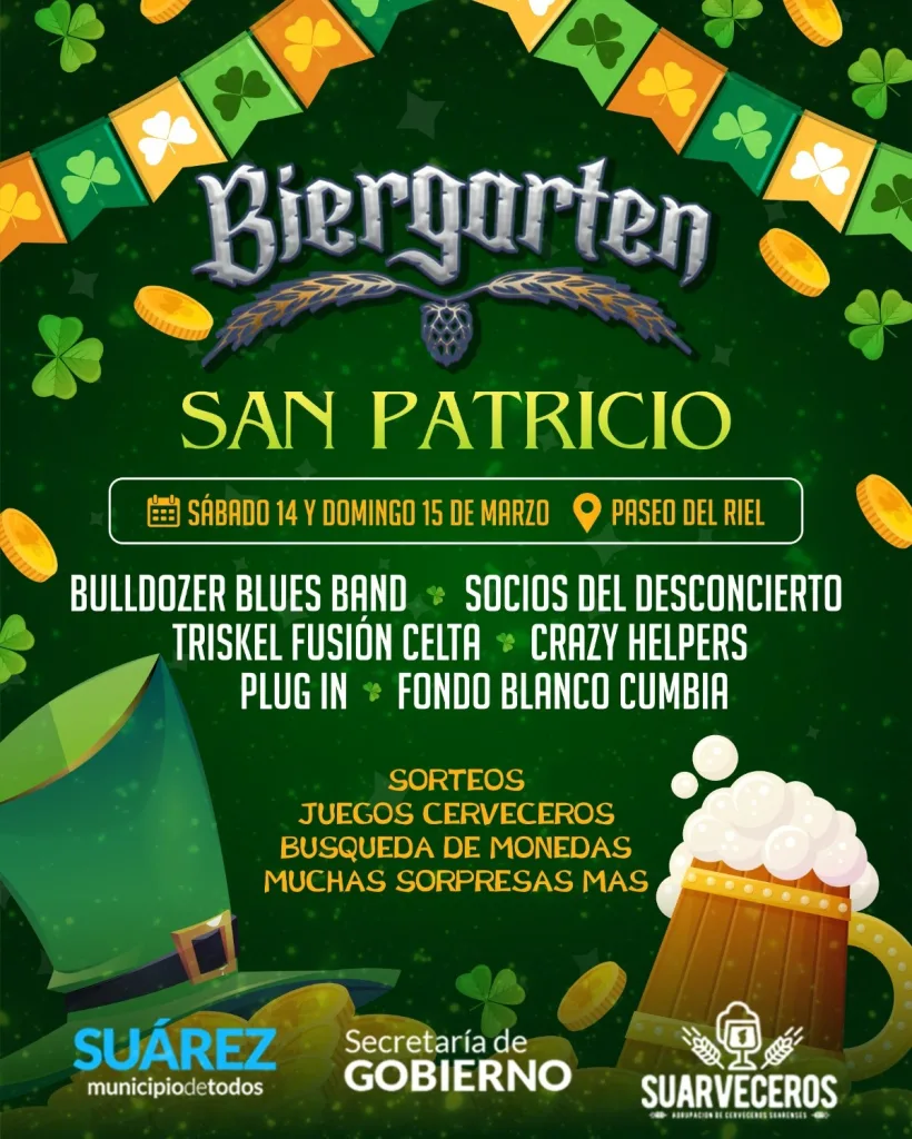 🍀 San Patricio llega a Coronel Suárez