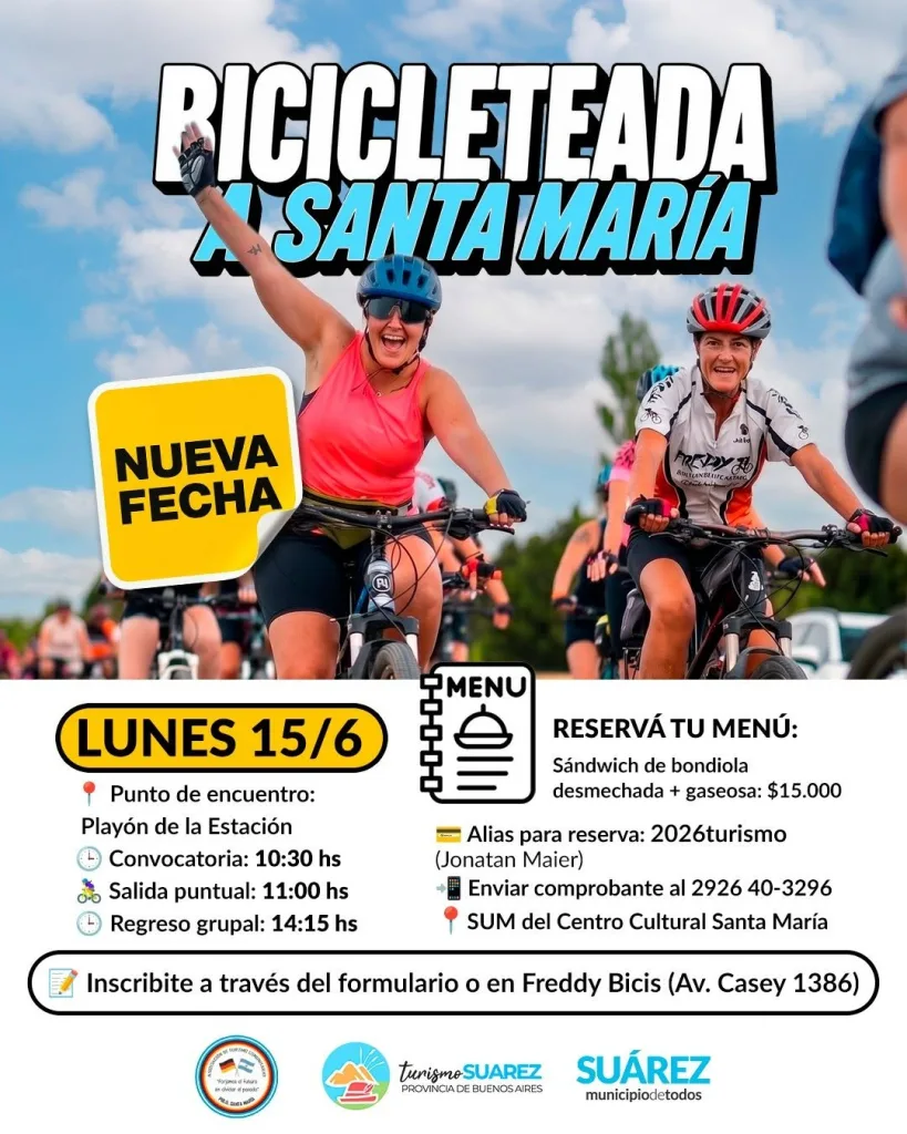 🚴♀️🌿 ¡Se viene la Bicicleteada a Santa María! 🌿🚴♂️