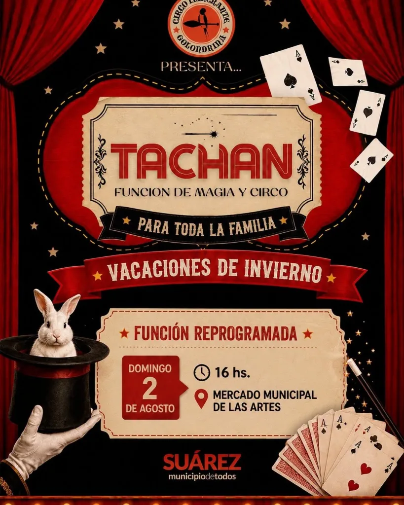 🎩Preparate porque la magia llega para hacer inolvidables las vacaciones de invierno en Suárez