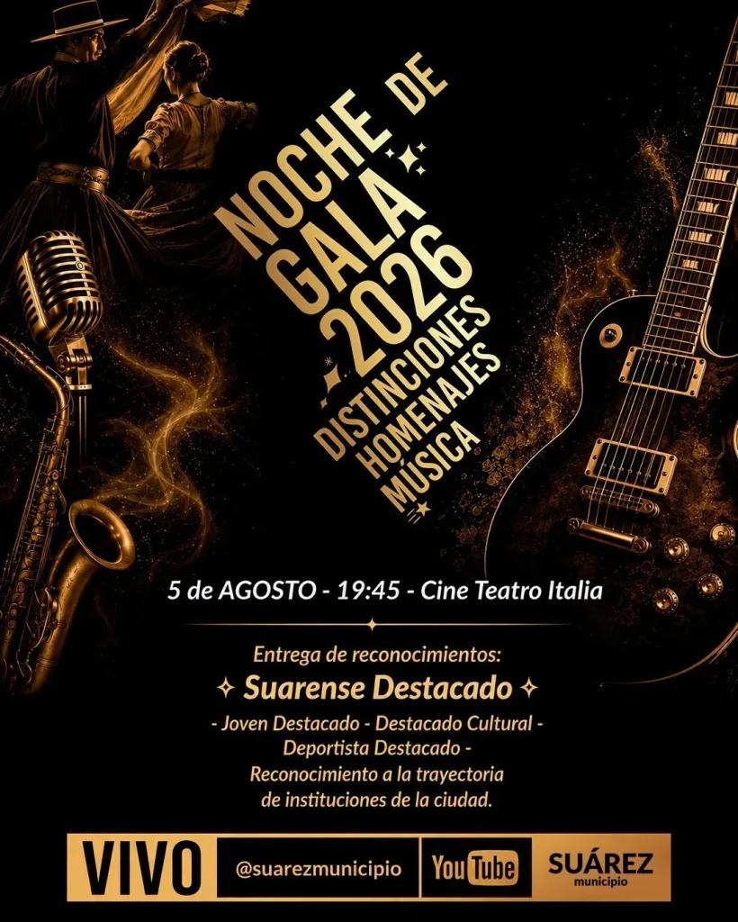 Noche de Gala 2026: el escenario donde late la identidad suarense✨