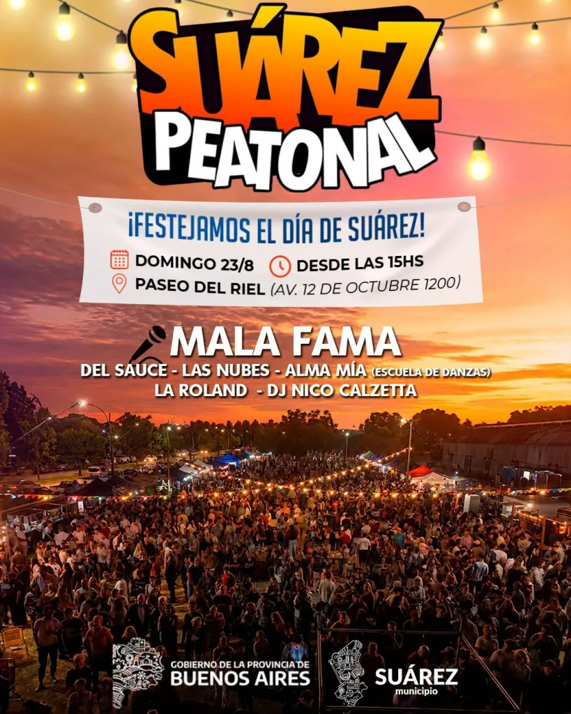 ✨Cerramos el festejo de nuestro aniversario con Suárez Peatonal 🎶